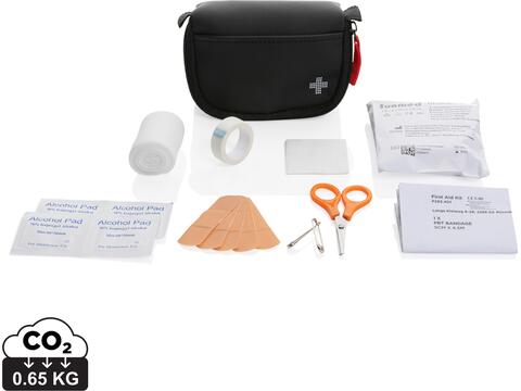 Set premiers secours taille poste en PU nubuck recyclé RCS