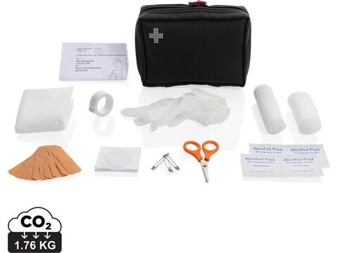 Set de premiers secours en PU nubuck recyclé RCS