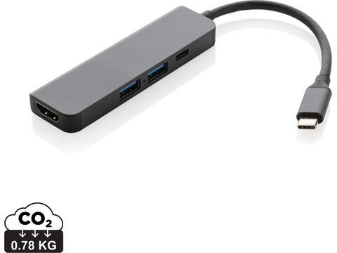 Hub avec entrée HDMI en aluminium recyclé Terra RCS