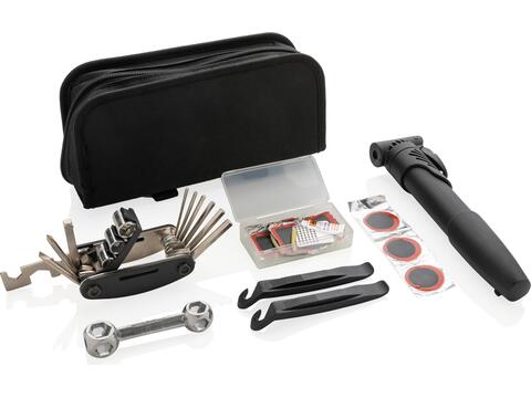 Kit de réparation vélo 17 pièces