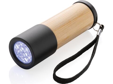 Lampe torche en bambou et plastique recyclé RCS