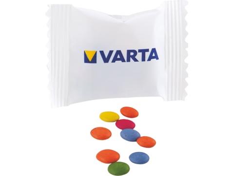 Sachet avec 5 gr. chococarletties 1-3 couleurs