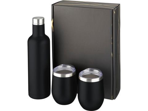 Coffret cadeau avec contenants ayant isolation par le vide et couche de cuivre Pinto et Corzo