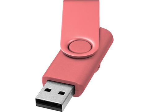 Clé USB rotative métallique
