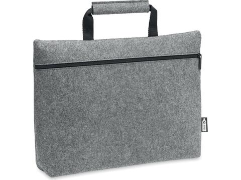 RPET felt zippered laptop bag