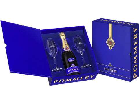 Pommery coffret 2 verres œnologique