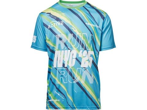 T-shirt sportif sur mesure à motif à carreaux – design entièrement personnalisé