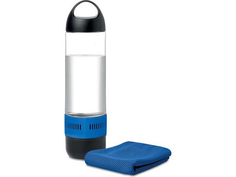 Sportfles met luidspreker en sporthanddoek - 500 ml