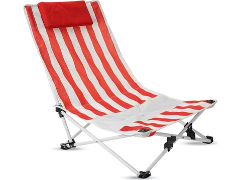 Fauteuil plage avec oreiller