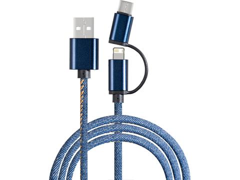 3 en 1 Cable de charge - 2 mètres