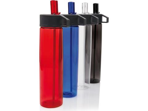 Bouteille en Tritan avec paille - 750 ml