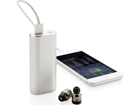 True wireless oordoppen met powerbank - 2O00 mAh