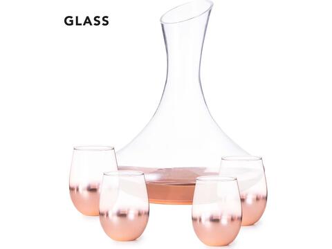 Vintage ensemble de vin en cristal