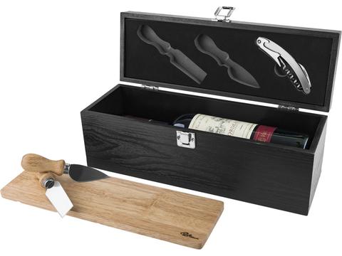 Coffret à vin et set fromage Mino