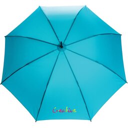 23" Impact AWARE™ RPET 190T standard auto open paraplu-aqua-gepersonaliseerd