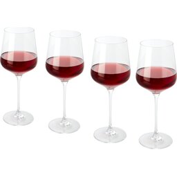 4-delige rode wijn glazen set