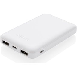 5.000 mAh draadloos opladen zakformaat powerbank