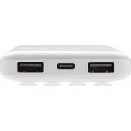 5.000 mAh draadloos opladen zakformaat powerbank-poorten