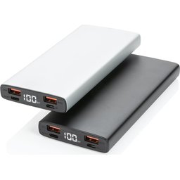 Aluminium 18W 10.000 mAh PD Powerbank -assortiment