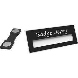Badge Jerry-black-74x30
