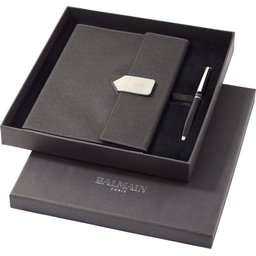 Balmain Charcoal notitieboek cadeau set