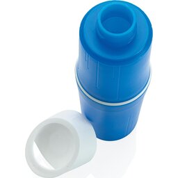 BE O Bottle, Organic Waterfles, gemaakt in Europa-blauw dop