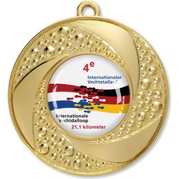 Bedrukte Medaille-Goud