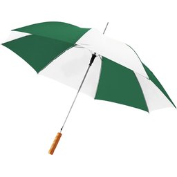 Bedrukte paraplu groen wit