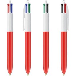 BIC 4 Colours balpen  rood