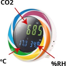 CO2 meters met logo