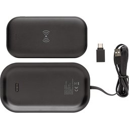 Draadloze 5000 mAh powerbank met base -overzicht