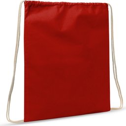 Drawstring Oeko-Tex® Cotton 35 x 45 cm-rood