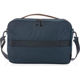 Impact AWARE™ 300D two tone deluxe 15.6" laptoptas -donkerblauw- achterzijde