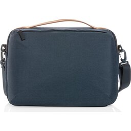 Impact AWARE™ 300D two tone deluxe 15.6" laptoptas -donkerblauw- voorzijde