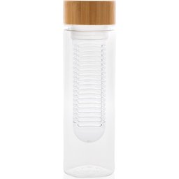 Infuserfles met bamboe dop -recht