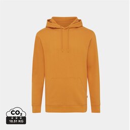 Iqoniq Jasper recycled katoen hoodie oranje