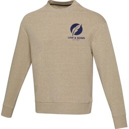 Jet uniseks Aware™ gerecyclede trui met crewneck bedrukken