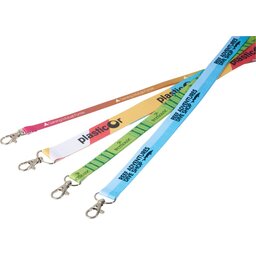 Lanyard met 1 zijde sublimatie voorzien van haak