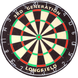 Longfield wedstrijd dartbord