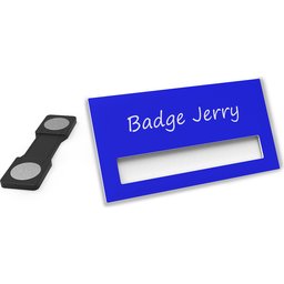 Naambadge Color donker blauw