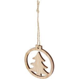 Natall houten kerstboom ornament