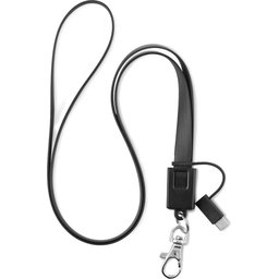 Necklet Lanyard met micro USB en type C