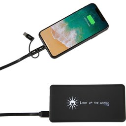 P30 8000 mAh powerbank solar met oplichtend logo-gsm