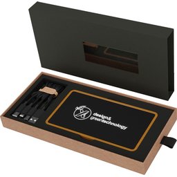 P35 5000 mAh houten powerbank-verpakt