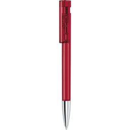 Pen Liberty Clear met metalen punt donkerrood