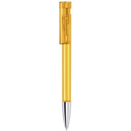 Pen Liberty Clear met metalen punt geel