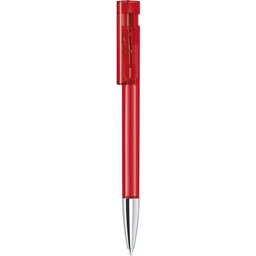 Pen Liberty Clear met metalen punt rood
