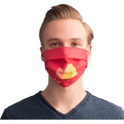 Promo stoffen mondmasker met bedrukking naar keuze wasbaar