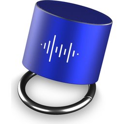 S25 speaker aluminium met ring-blauw