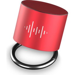 S25 speaker aluminium met ring-rood